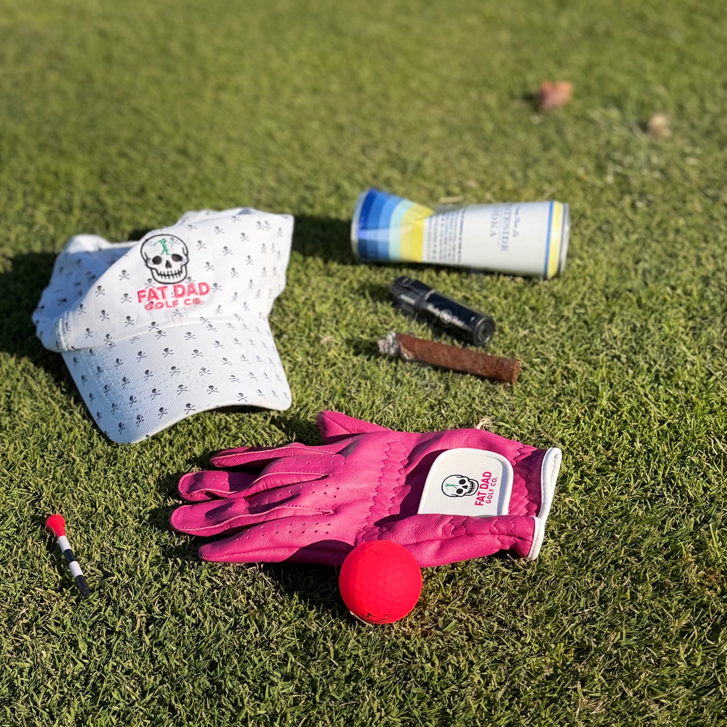 pink cabretta golf glove