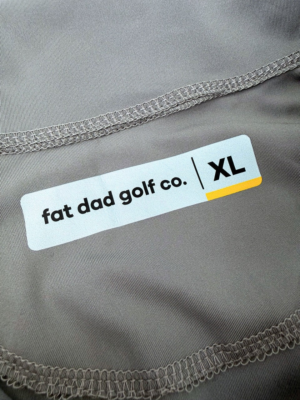 fat dad sage gray performance golf 1/4 zip
