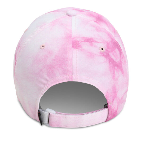 pink tie-dye skull golf hat