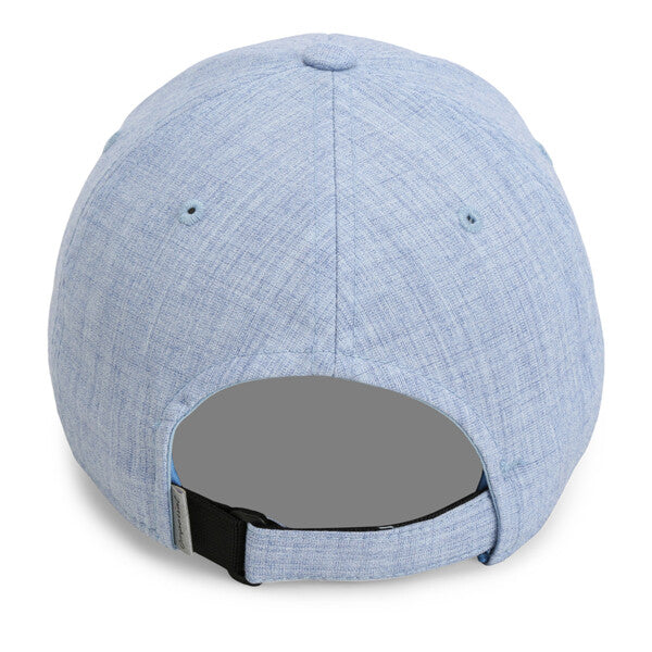 heather blue skull golf hat