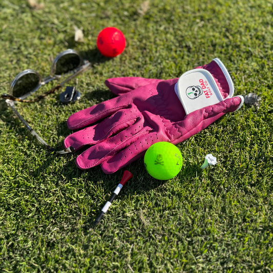 pink cabretta golf glove