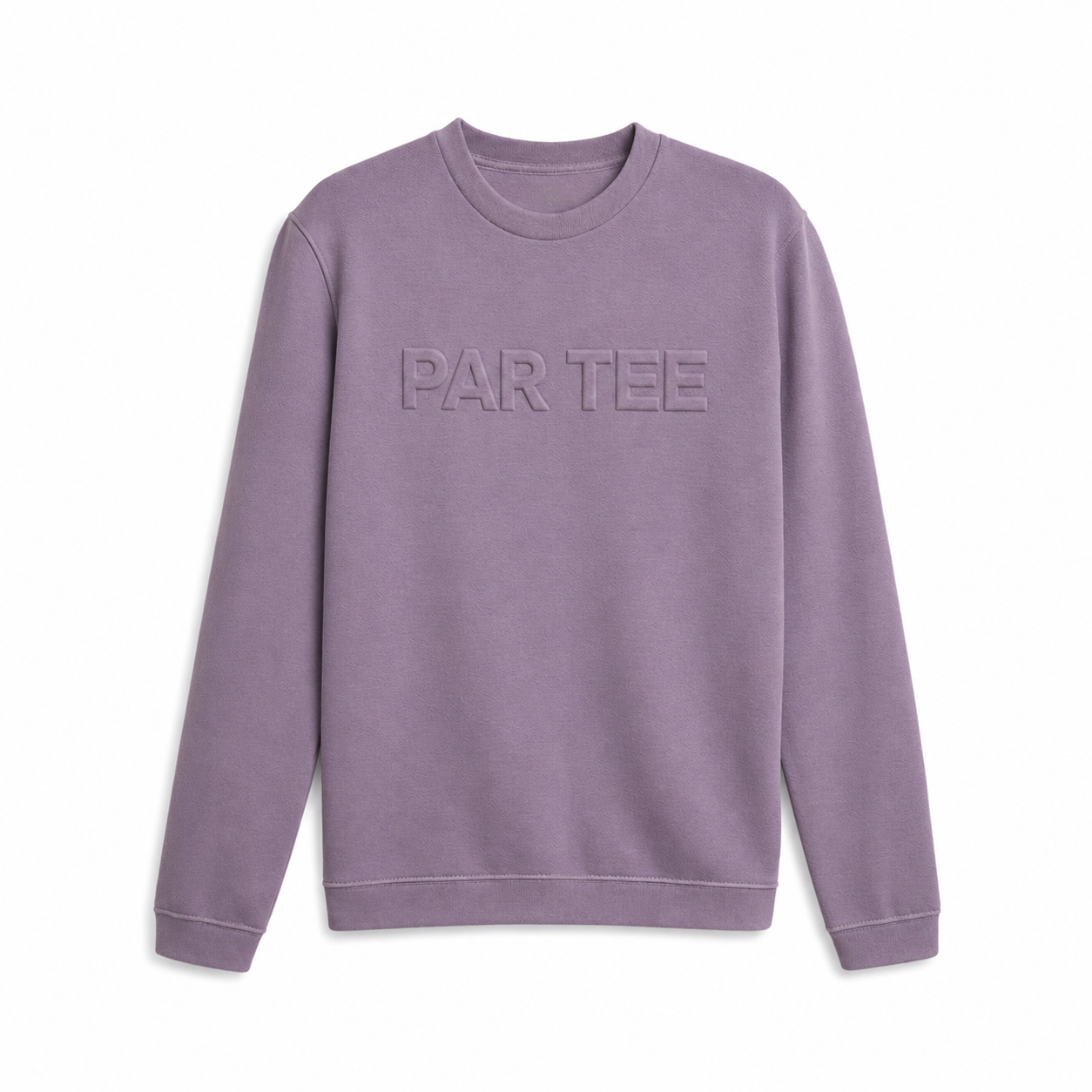 par tee embossed crew
