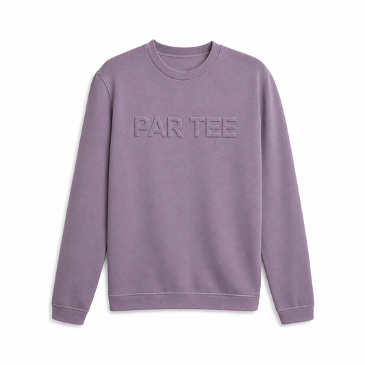 par tee embossed crew