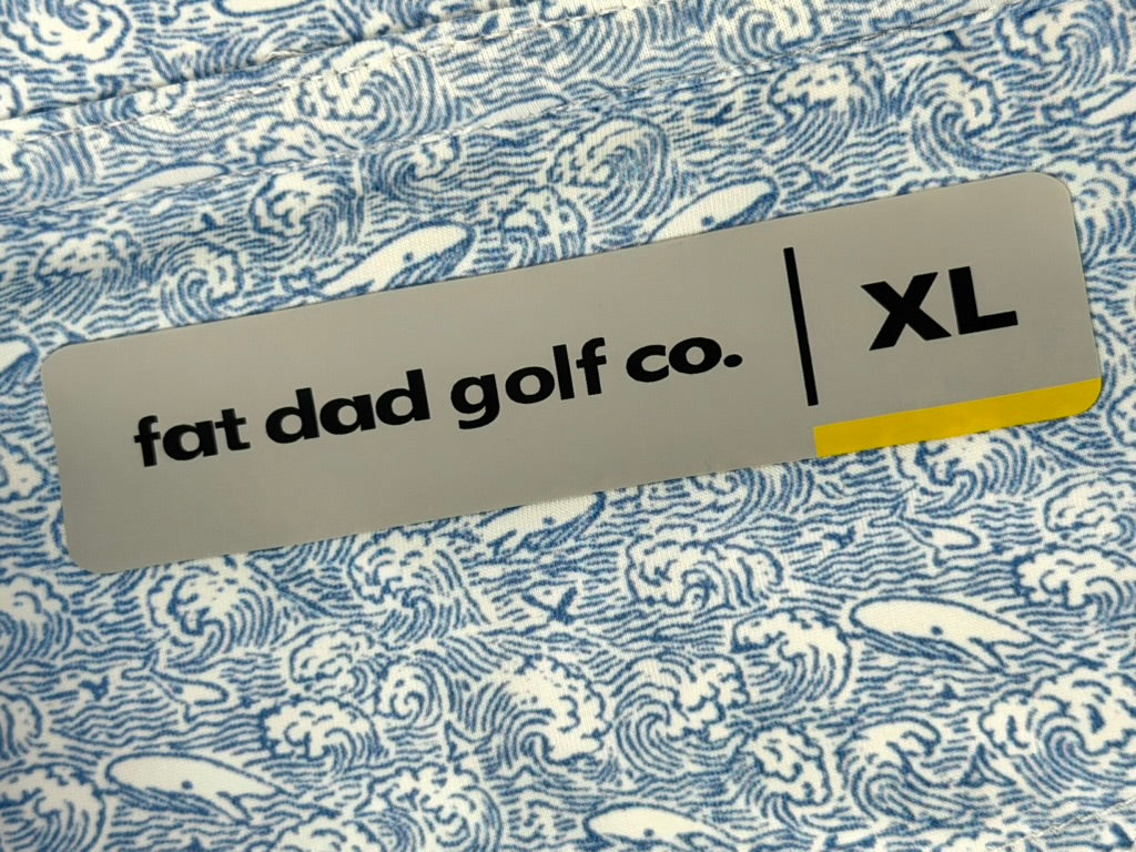 whales & waves golf polo