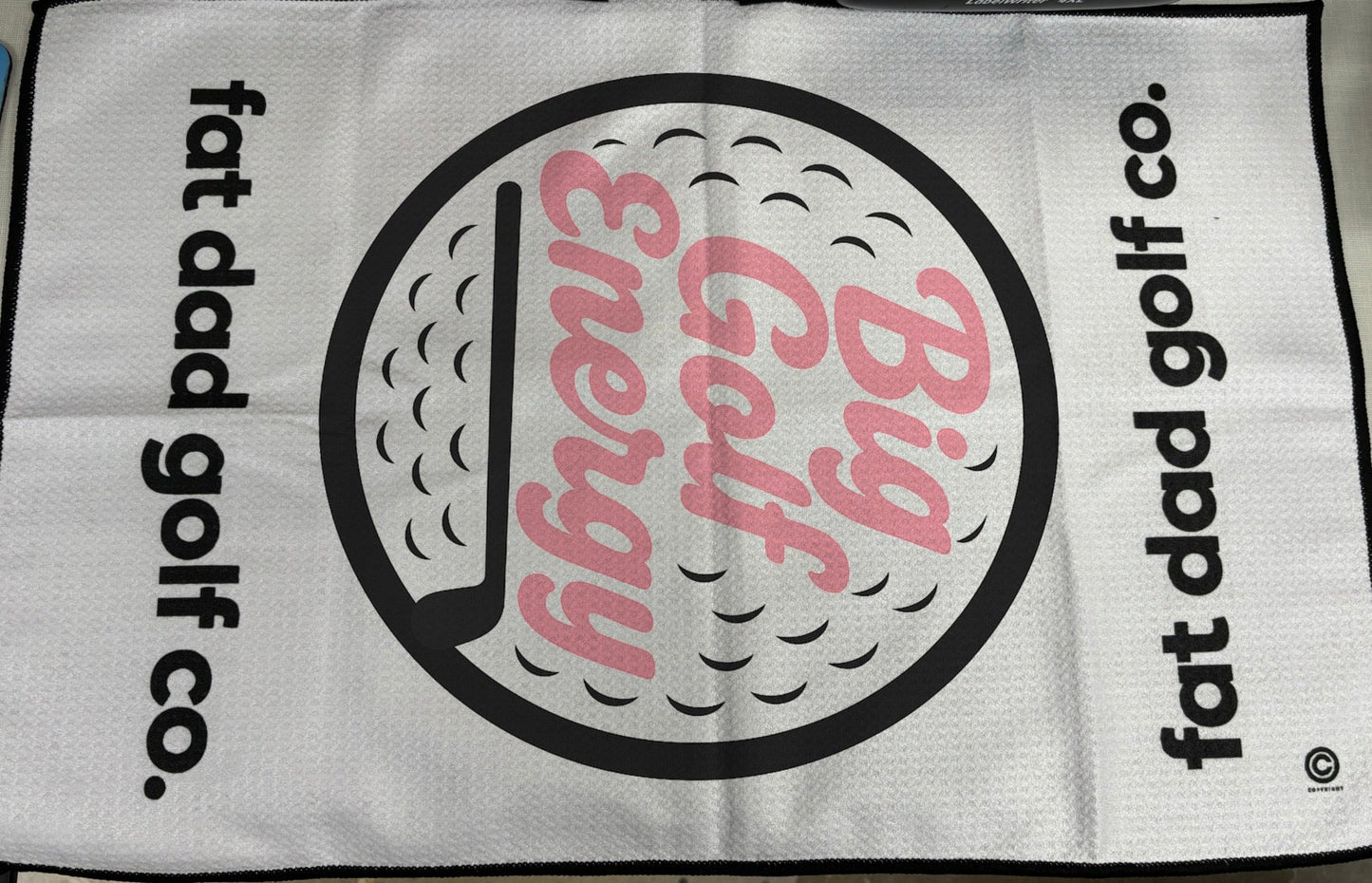 "big golf energy" golf towel