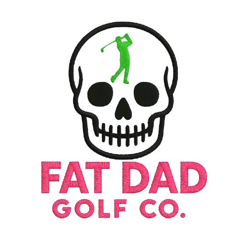 fat dad golf co cream unisex performance fleece 1/4 zip
