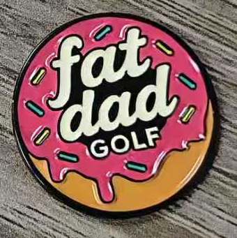 fat dad donut golf ball marker + clip