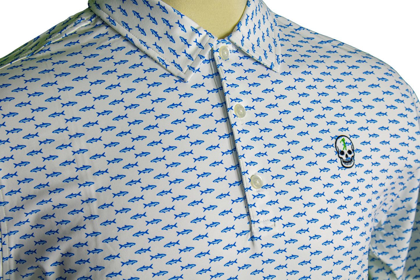 fish or golf?! performance golf matching polo
