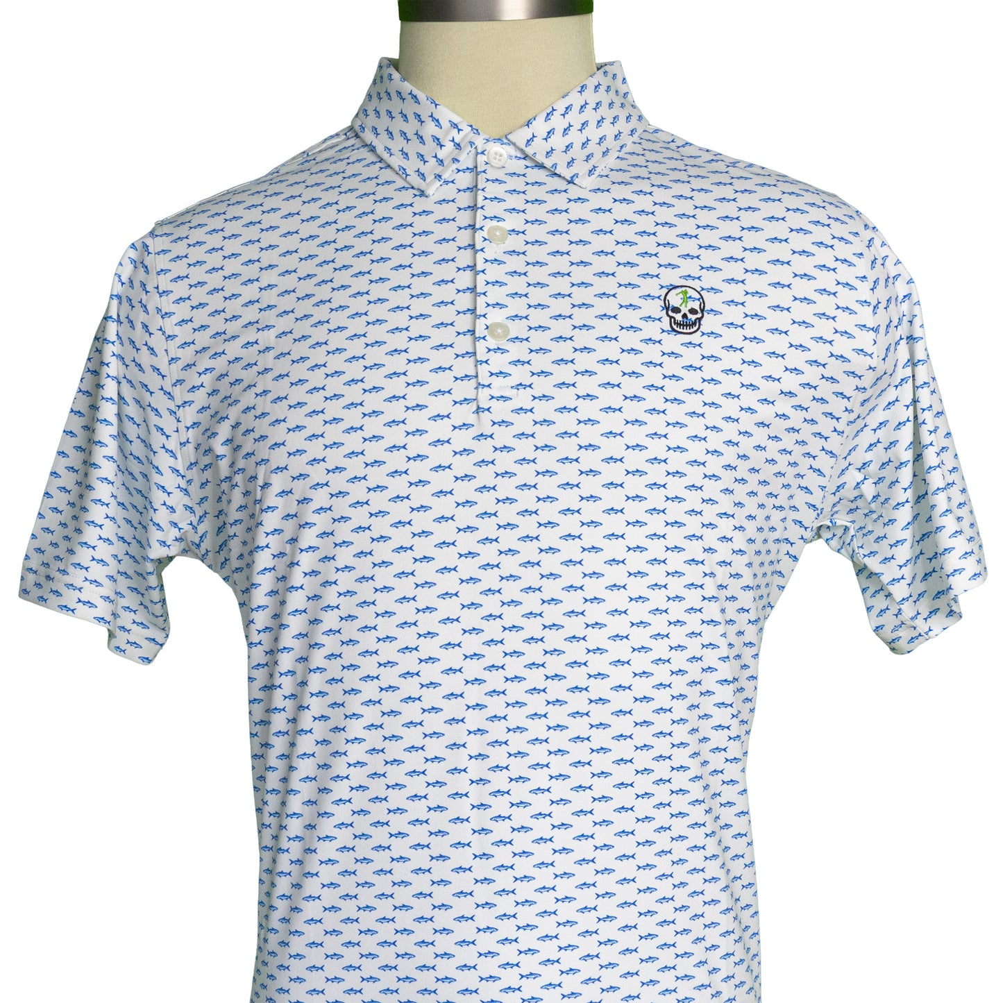 fish or golf?! performance golf matching polo
