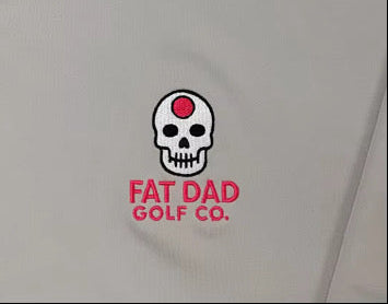 "golf on the brain" gray clubhouse golf 1/4 zip