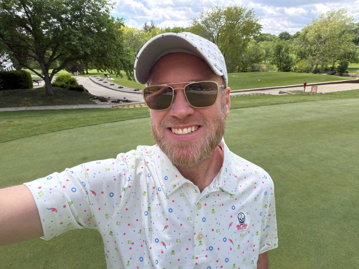 "fairway mischief" performance golf polo