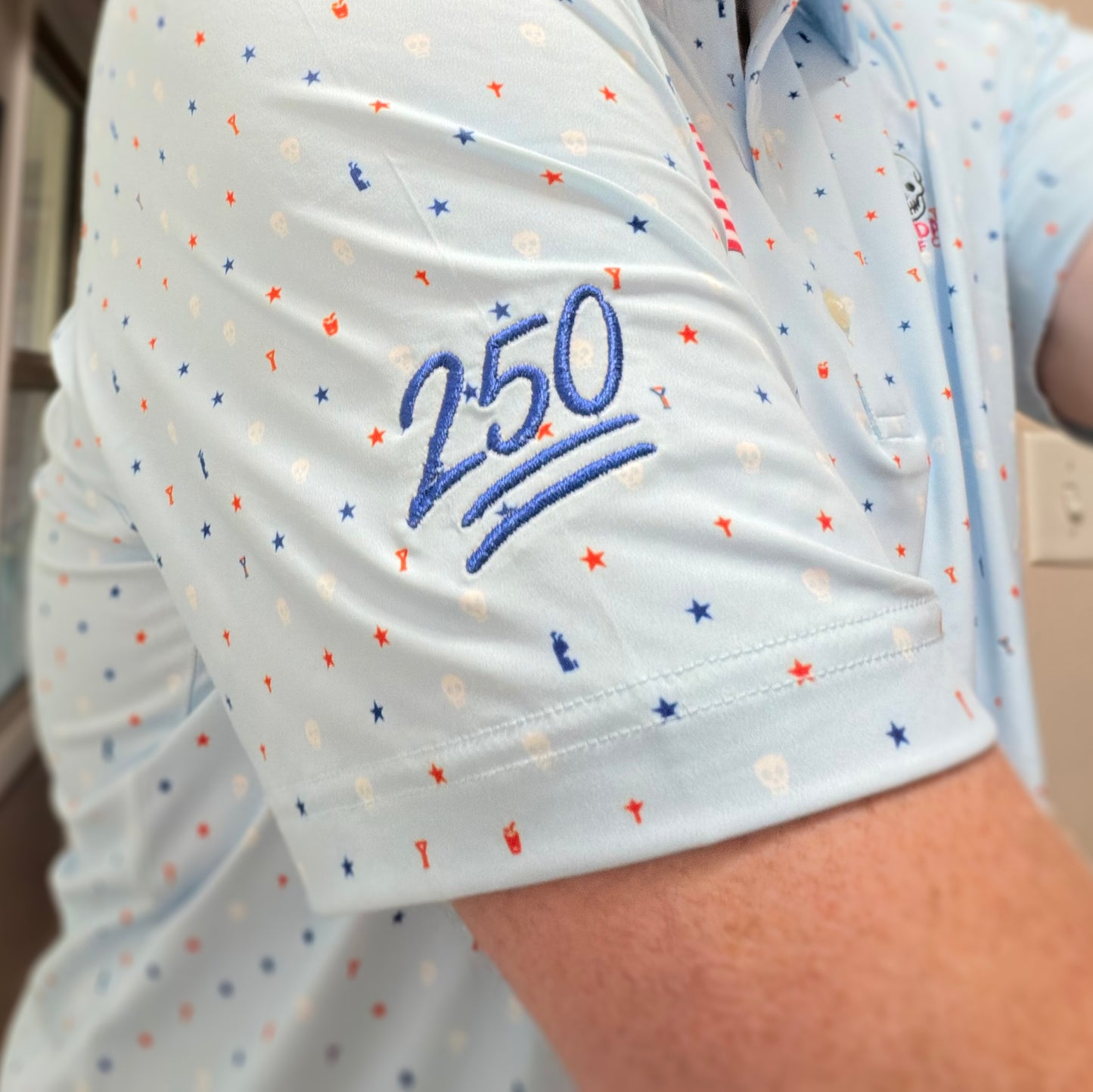 usa 250 emoji limited edition polo