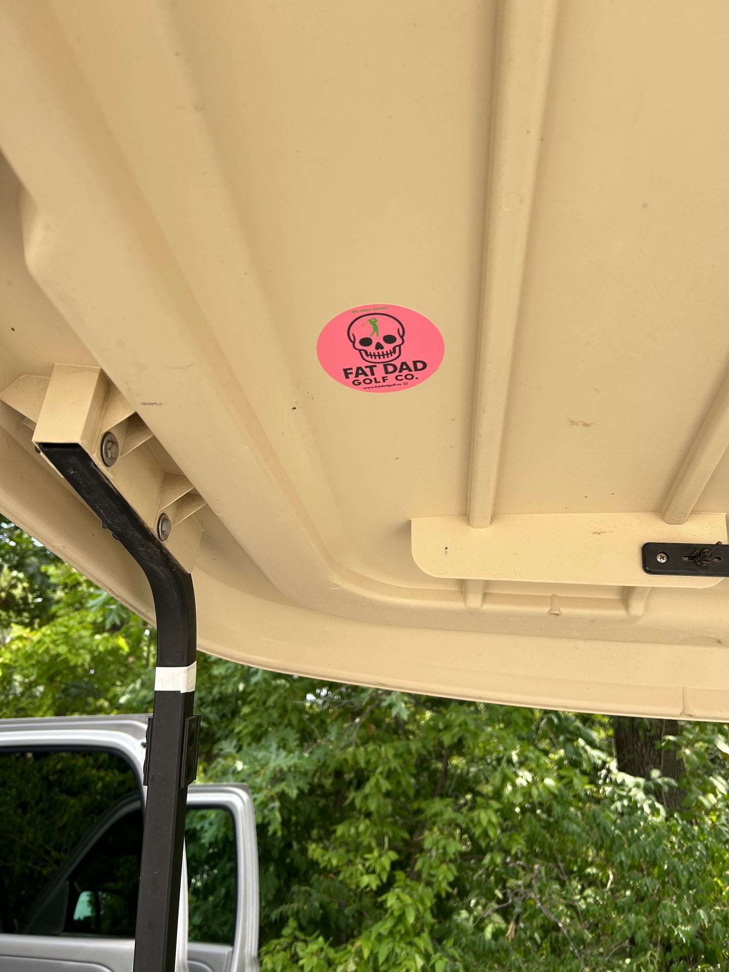 fat dad "big golf energy" sticker