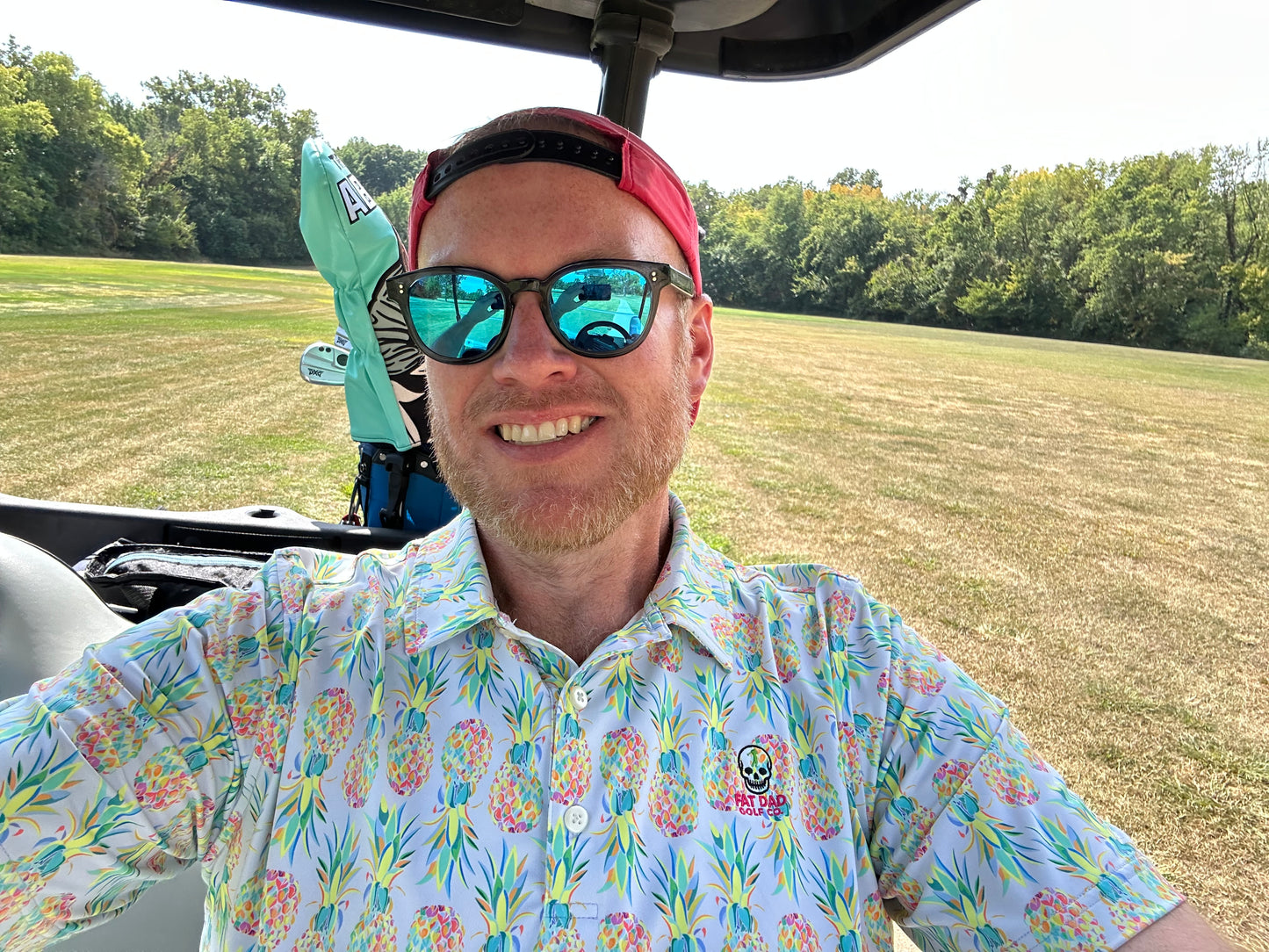 swinging clubs golf polo