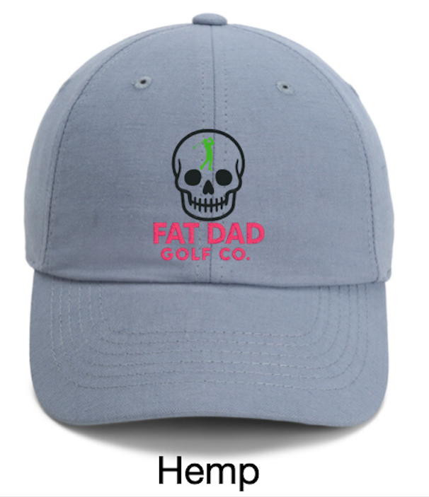 hemp skull golf hat