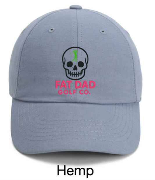hemp skull golf hat