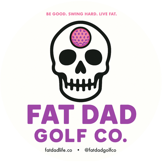 golf on the brain sticker